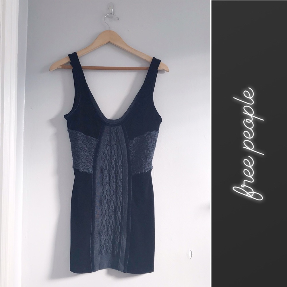 Free People Velvet Mini Tank Dress • Small